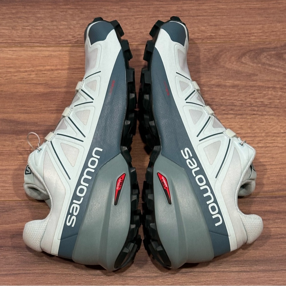 Salomon Speedcross 5 Trail Running Sneakers in Wrought Iron/Spray/White Size 9.5 - Picture 6 of 13
